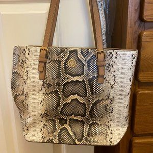 Anne Klein Handbag - Snakeskin Print - Like New
